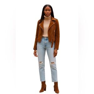 Levi's Women's Premium Ribcage Straight Ankle Jeans Sz 25 Ojai Up Light Indigo